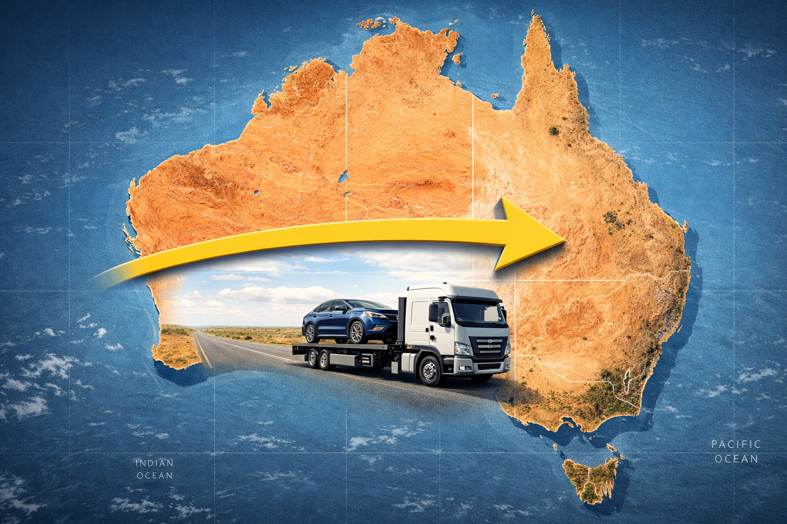 Australia delivery map